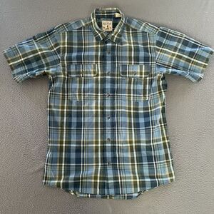 Redhead Shirt‎ Mens Medium Plaid Short Sleeve Collared Casual Pockets